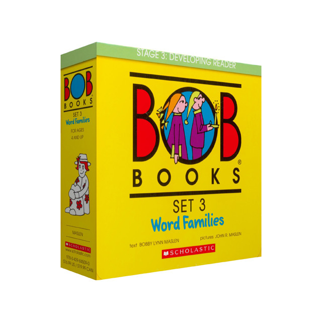 bob books set 3:word families英文原版鲍勃书系列套装三:词族(引导