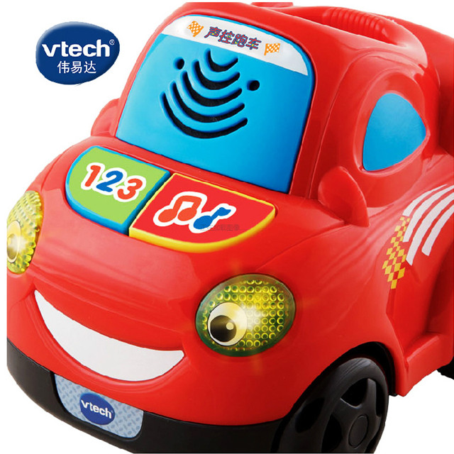 伟易达 vtech 声控跑车跑车电动汽车会唱歌会跳舞 红色