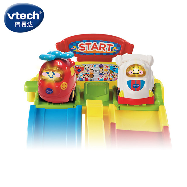 伟易达 vtech 神奇轨道车超级场拼装轨道玩具车送