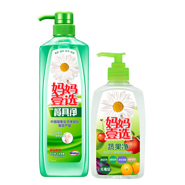 妈妈壹选餐具净1kg 妈妈壹选蔬果净420g(餐具净香型和新旧包装随机