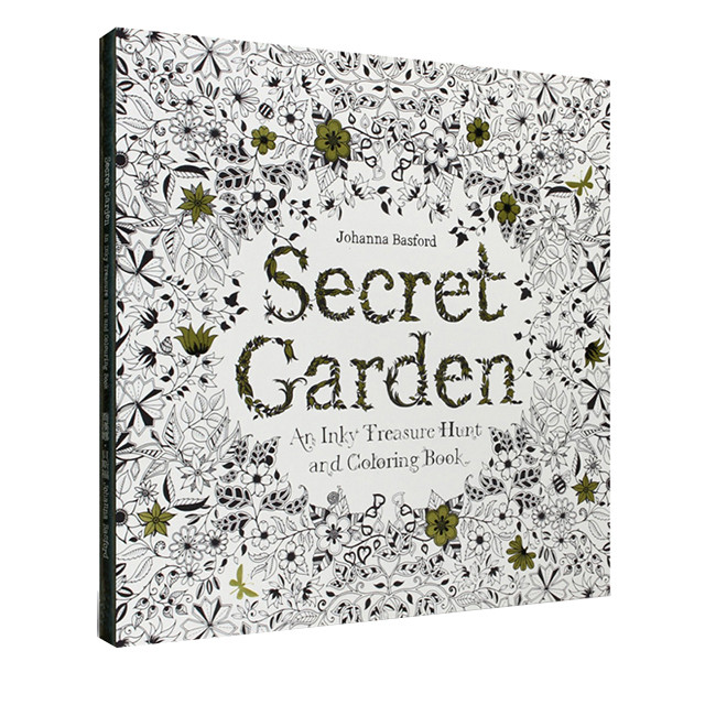 秘密花园正版英文版原版 secret garden(一本专为成人定制的填色图画