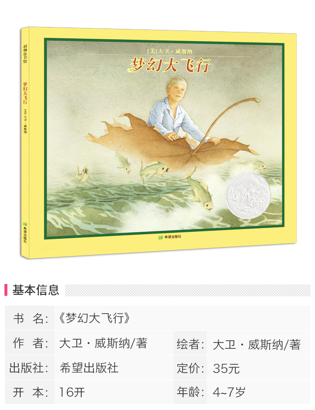 梦幻大飞行(凯迪克大奖作品,超现实主义绘画大师大卫·威斯纳的无字