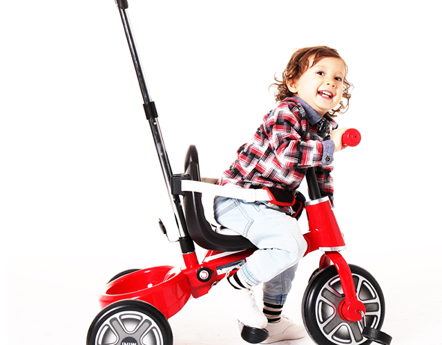 星辉(rastar)可折叠儿童三轮车脚踏车童车 婴儿小孩手推车1-4岁 宝马