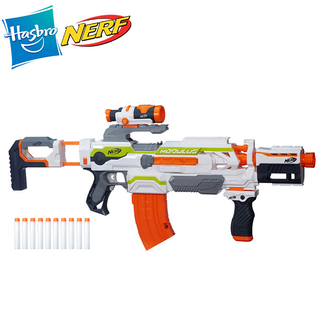 孩之宝热火nerf modulus ecs-10多任务发射器软弹玩具枪b1539