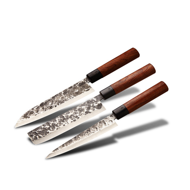 德国tokio 纯手工锻造刀套装 nc2859 不锈钢厨房刀具水果刀三件套