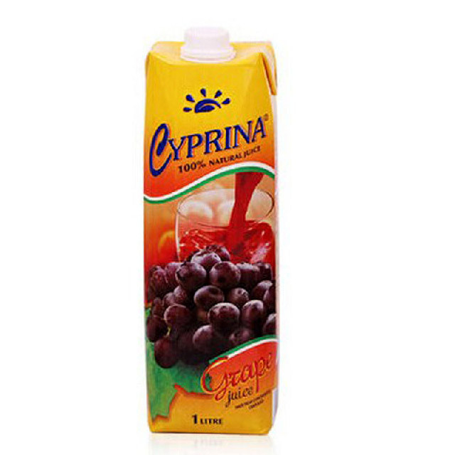 cyprina塞浦丽娜 葡萄果汁 1l*2盒