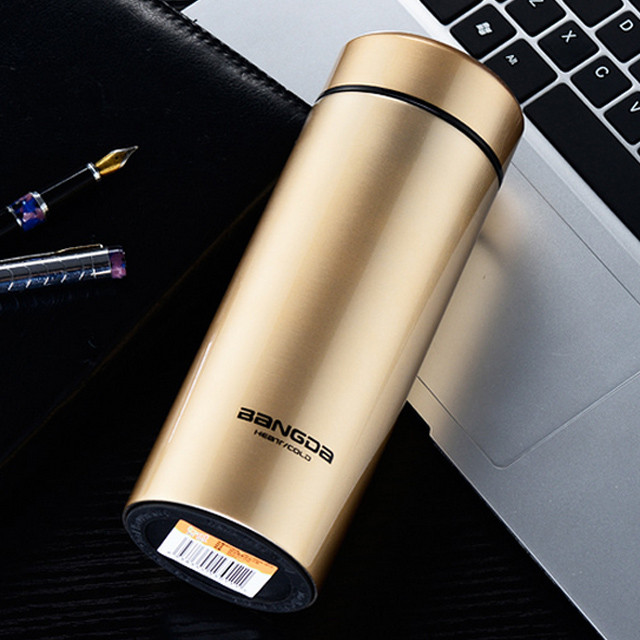 邦达保温杯304不锈钢男士真空双层水杯 420ml bda101