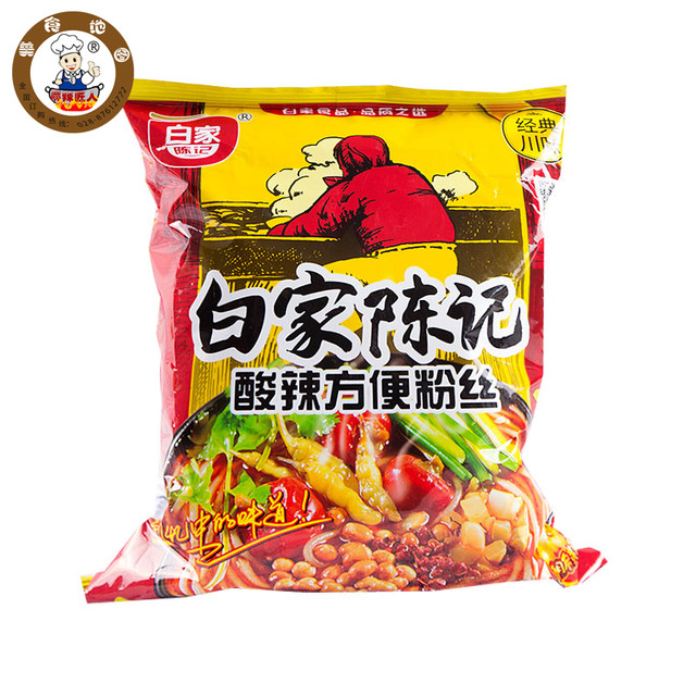 白家陈记酸辣方便粉丝108g*5袋装四川特产方便速食小吃