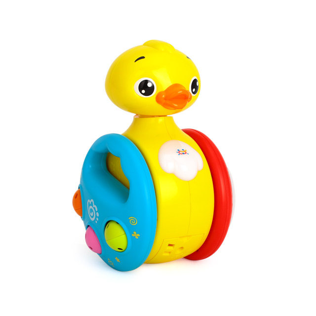汇乐yoyo小黄鸭手摇铃音乐玩具