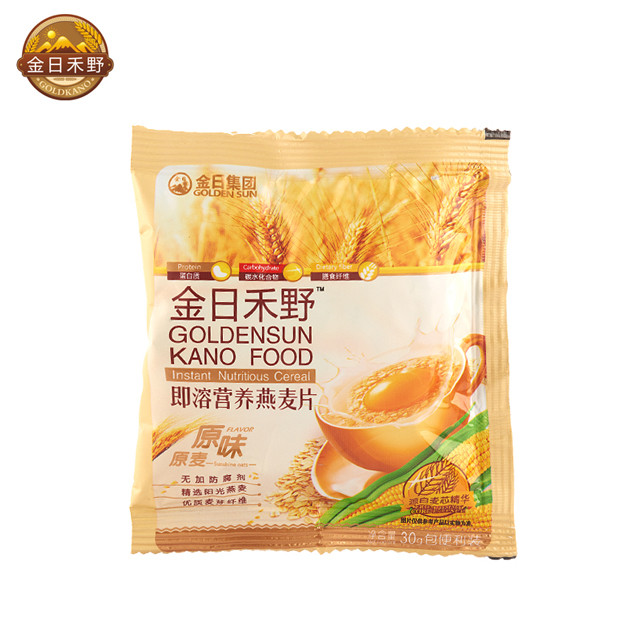 金日禾野 原味即溶复合燕麦片600g(30克x20包)